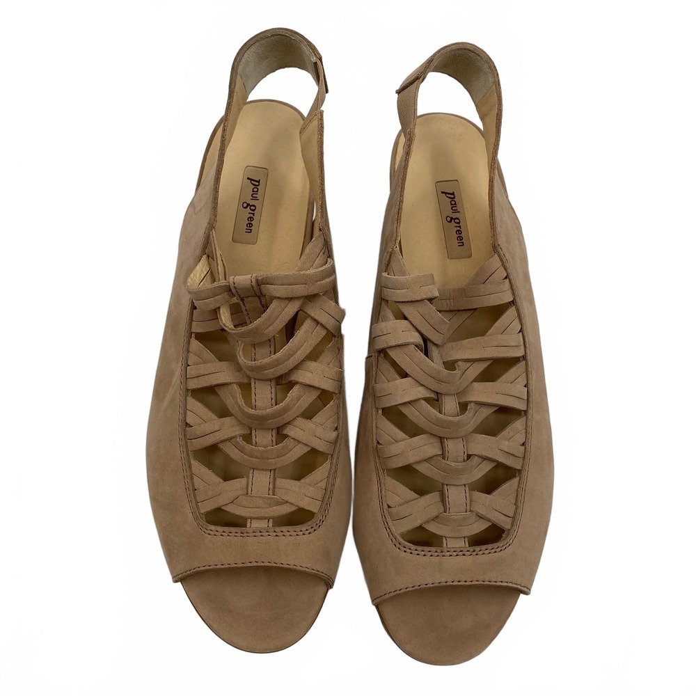 Paul Green Beige Slingback Heels | Womens 6.5